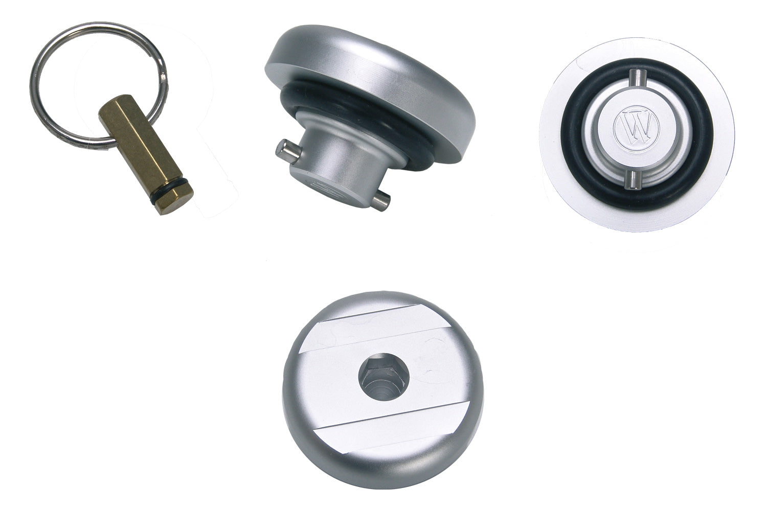 Wunderlich Secure Oil Plug with Dipstick | Titanium | BMW F 900 GS - Pyramid Motorcycle Accessories