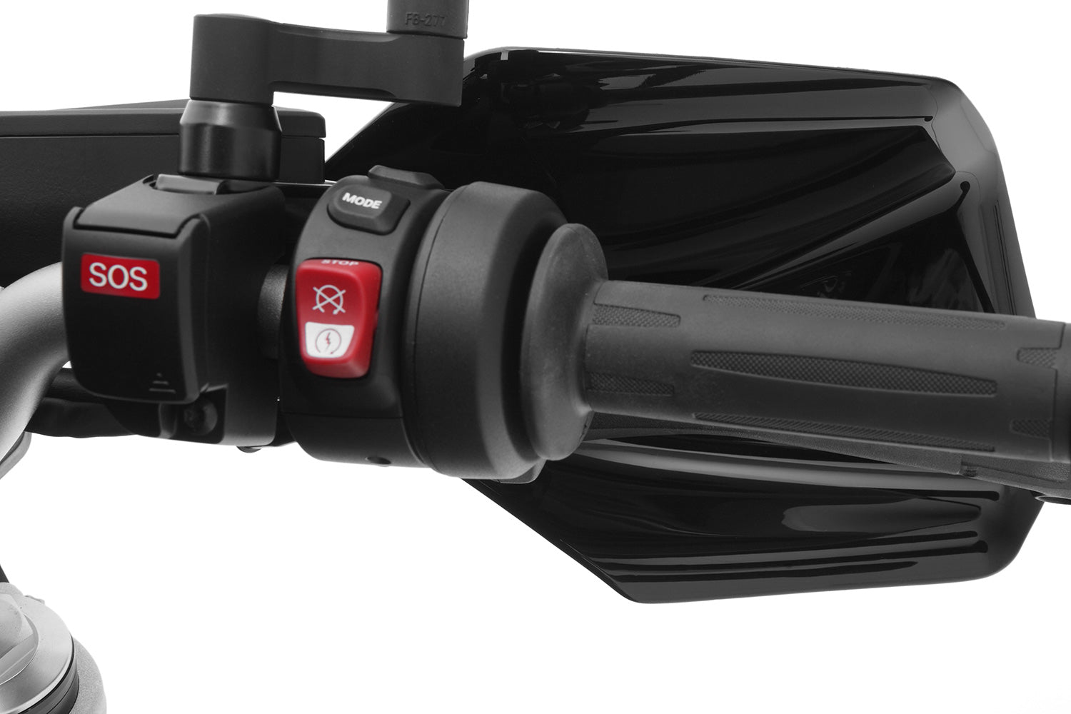 Wunderlich Hand Protector Mounting Kit for Sos-System | Black - Pyramid Motorcycle Accessories