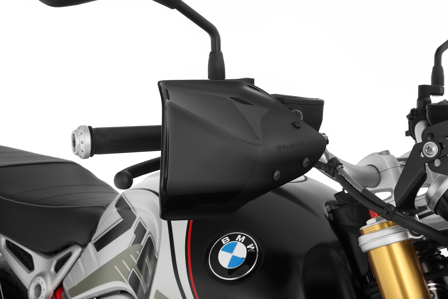 Wunderlich Hand Guards | White | BMW R nineT - Pyramid Motorcycle Accessories