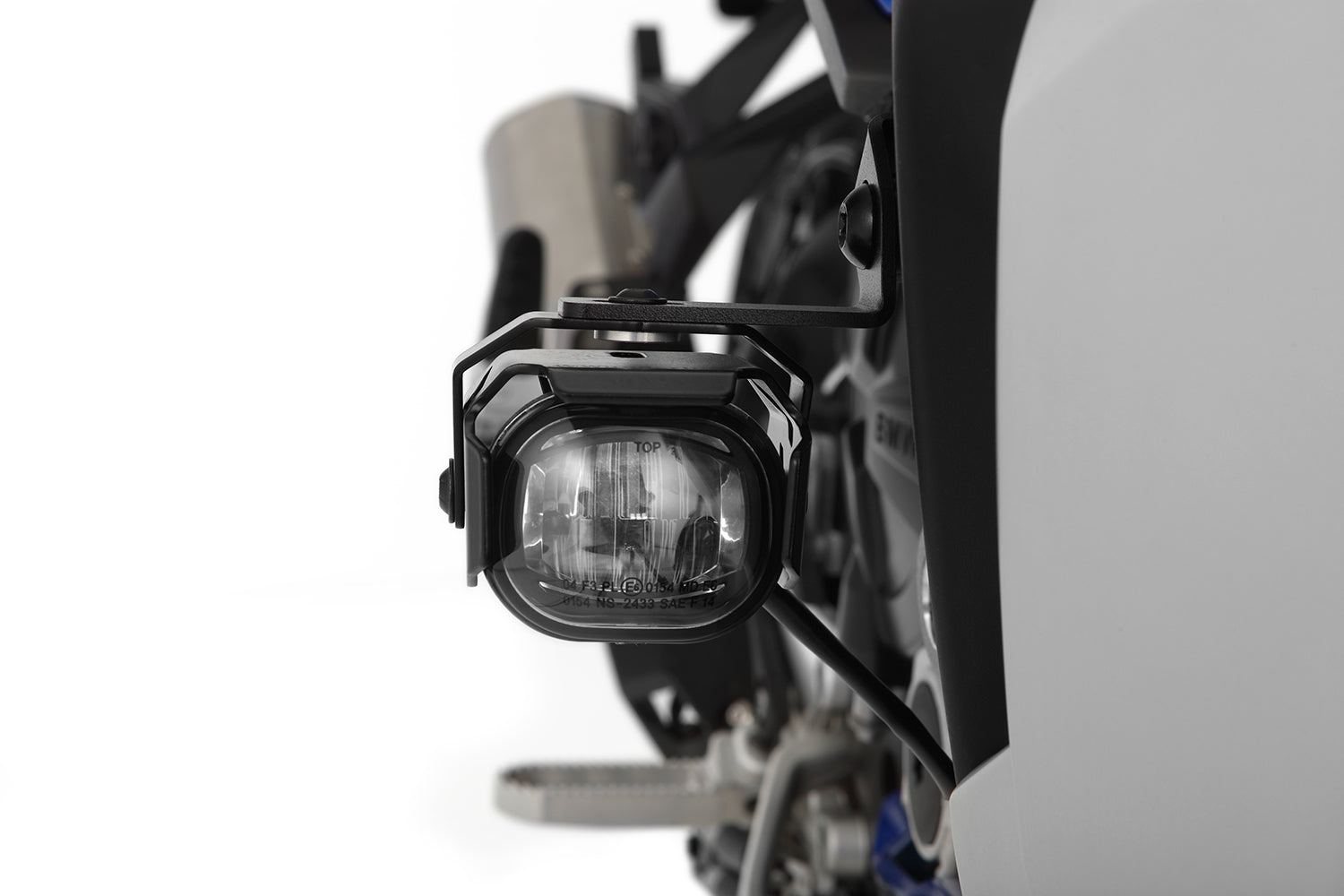 Wunderlich LED Auxillary Headlight Microflooter 3.0 Vehicle Mounting | Black - Pyramid Motorcycle Accessories