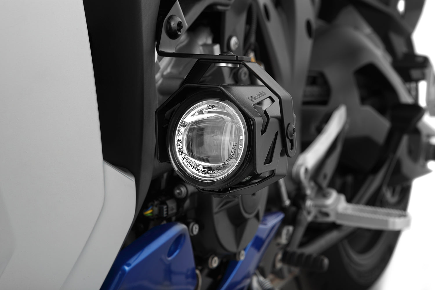 Wunderlich Aton LED Auxiliary Headlights | BlackΒ -Β Β Pyramid Motorcycle Accessories
