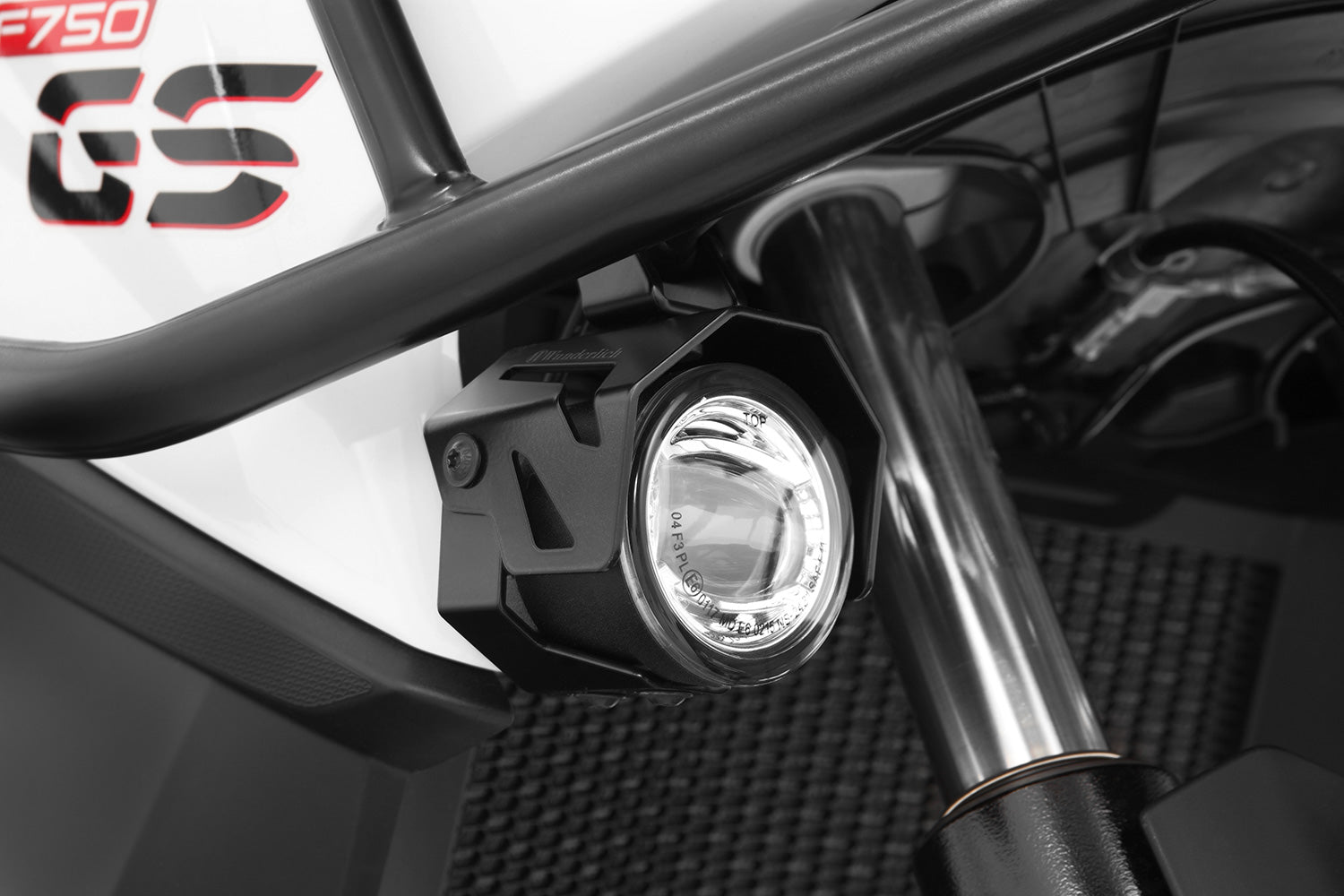 Wunderlich Aton LED Auxiliary Headlights | Black - Pyramid Motorcycle Accessories