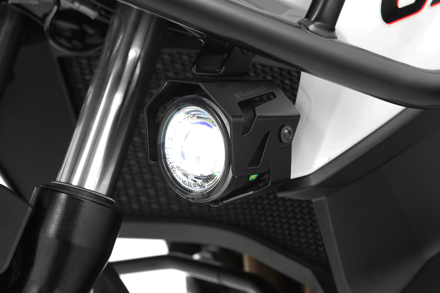 Wunderlich Aton LED Auxiliary Headlights | Black - Pyramid Motorcycle Accessories