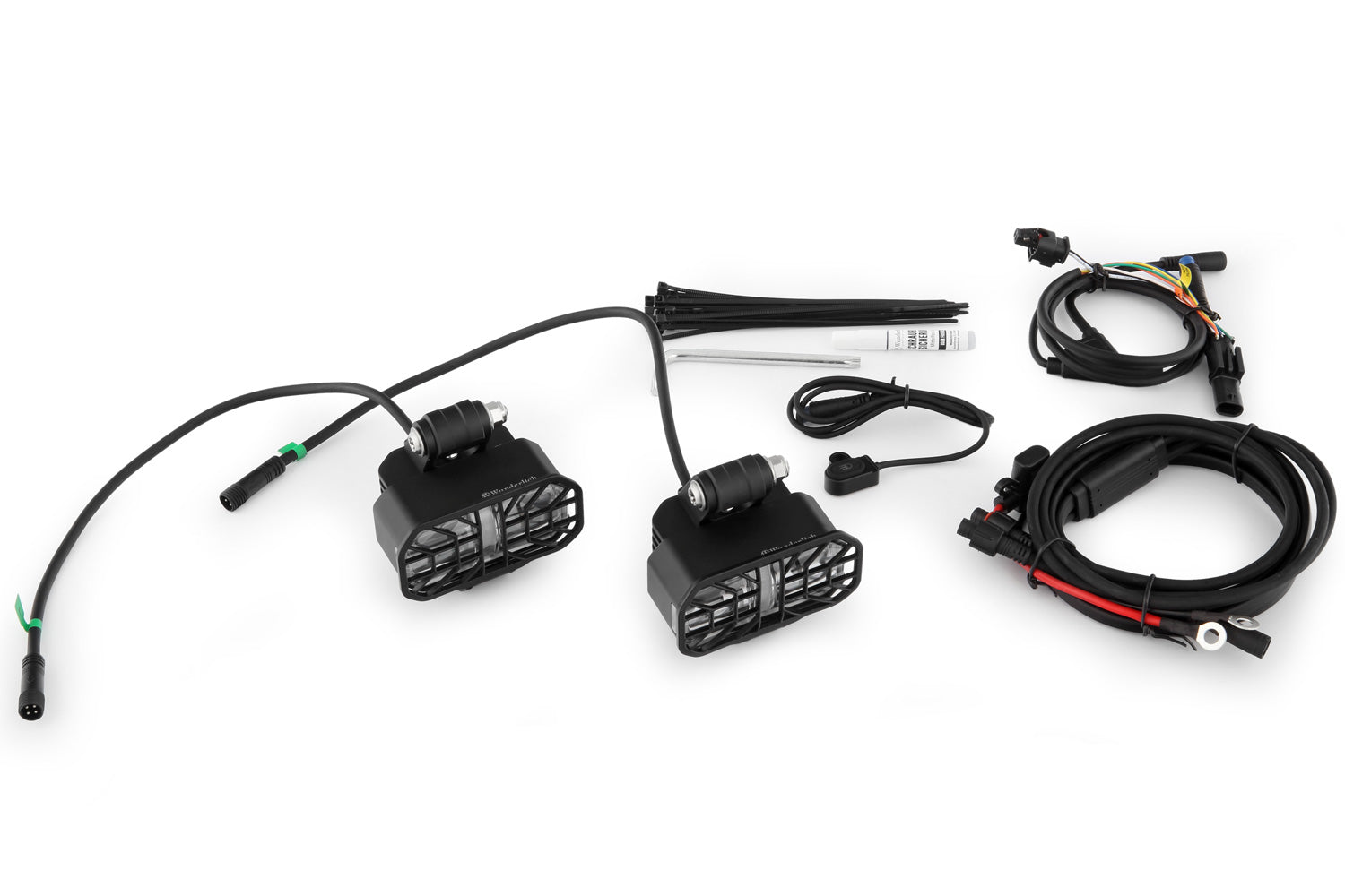 Wunderlich LED Auxiliary Headlight Microflooter | Black | BMW R 1250 R - Pyramid Motorcycle Accessories