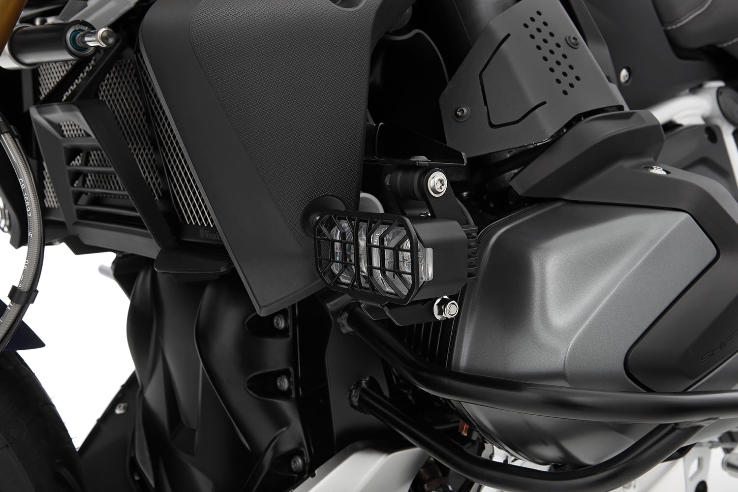 Wunderlich Microflooter 3.0 Auxillary Headlight For Vehicle Mounting | Black - Pyramid Motorcycle Accessories