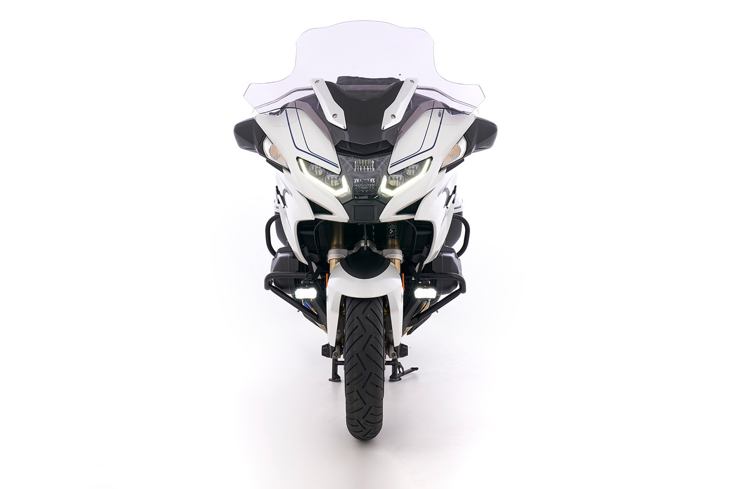 Wunderlich LED Auxillary Headlight Microflooter 3.0 Vehicle Mounting | Black | BMW R 1250 RT - Pyramid Motorcycle Accessories