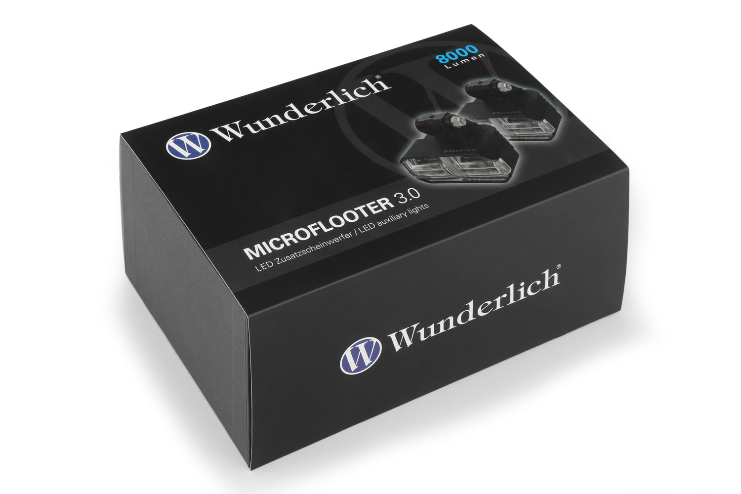 Wunderlich LED Auxiliary Headlight Microflooter Protection Bar Mounting | Black - Pyramid Motorcycle Accessories