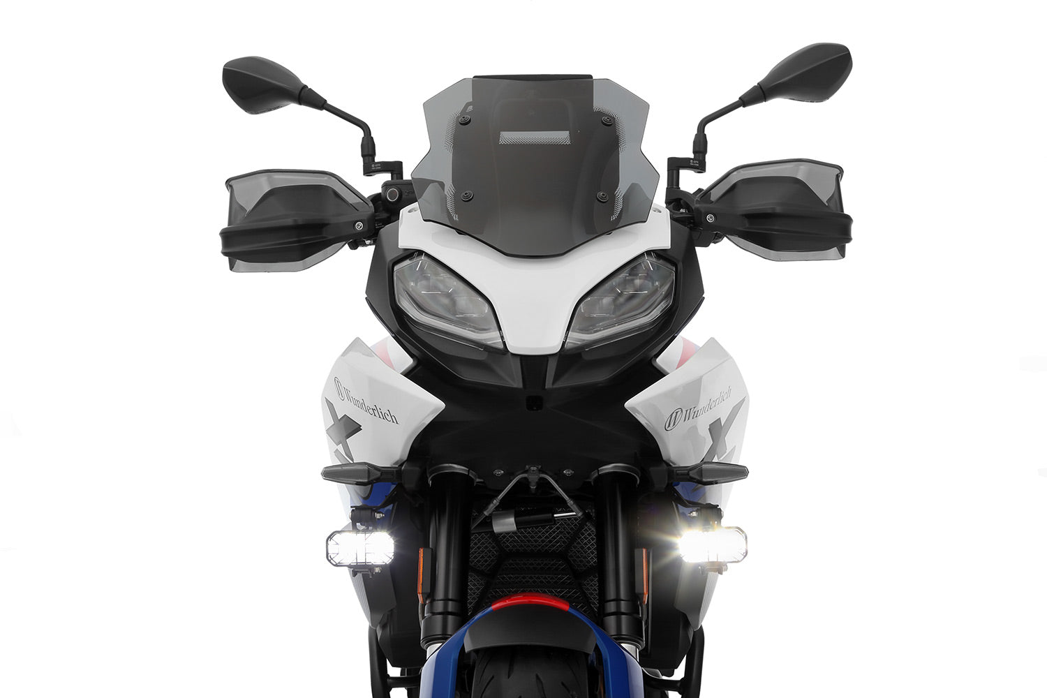 Wunderlich LED Auxillary Headlight Microflooter 3.0 Vehicle Mounting | Black | BMW S 1000 XR - Pyramid Motorcycle Accessories