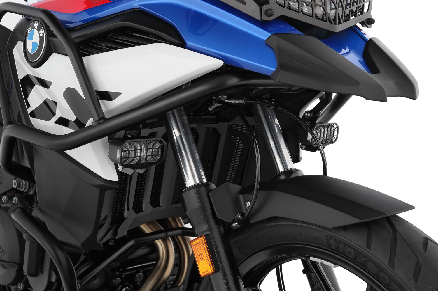 Wunderlich LED Auxillary Headlight Microflooter 3.0 Vehicle Mounting | Black - Pyramid Motorcycle Accessories