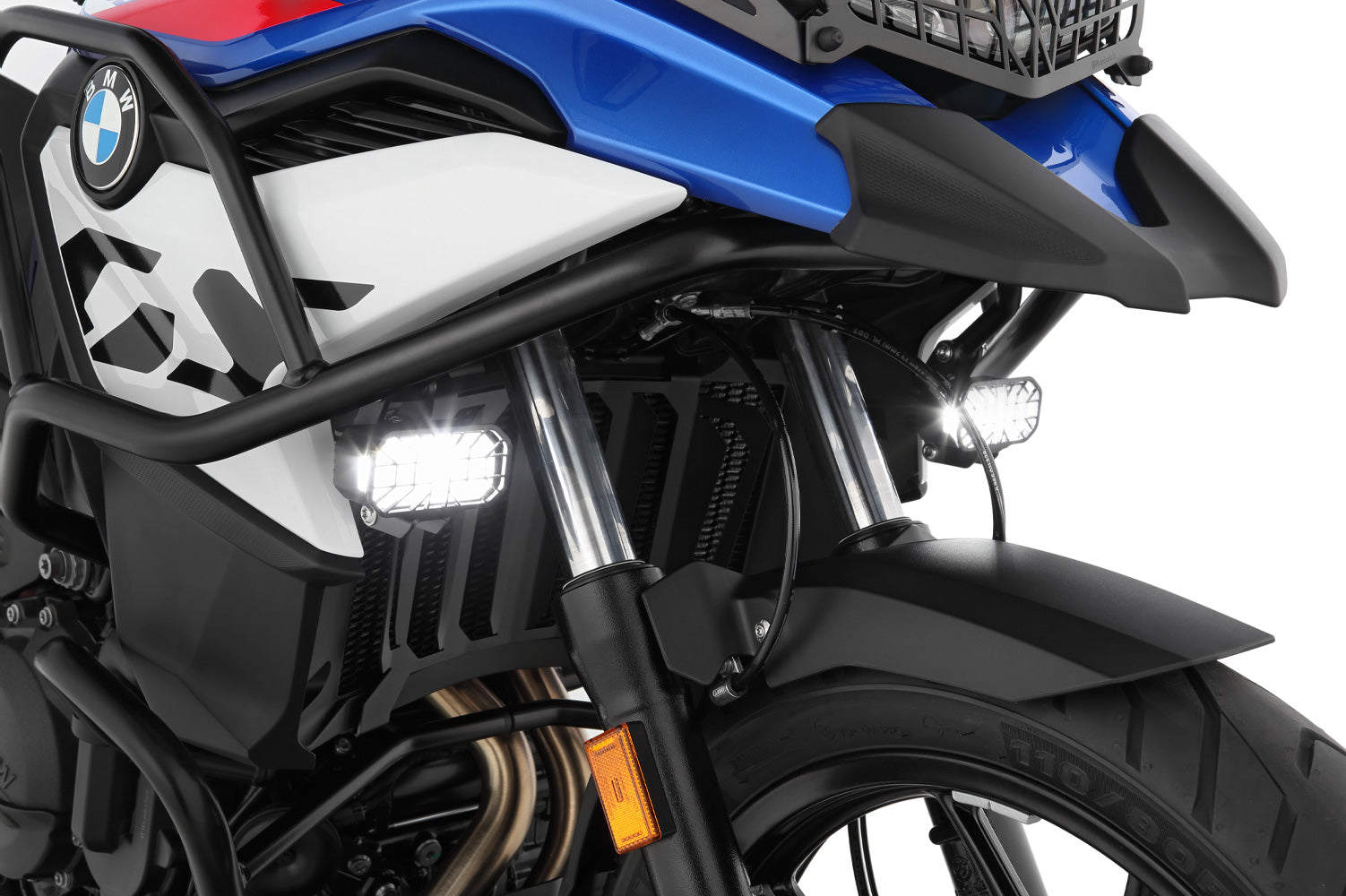 Wunderlich LED Auxillary Headlight Microflooter 3.0 Vehicle Mounting | Black - Pyramid Motorcycle Accessories