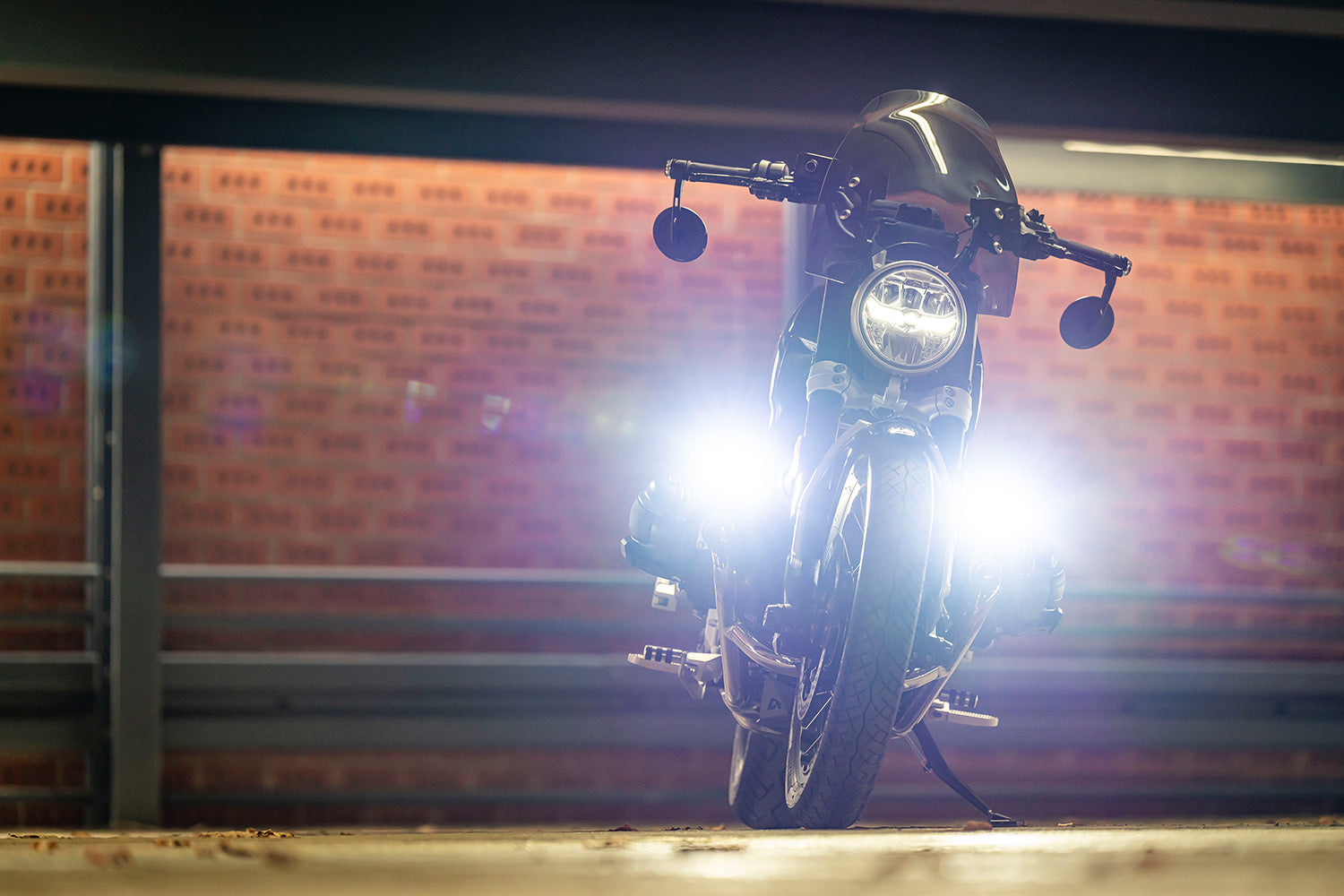 Wunderlich LED Auxiliary Headlight Microflooter For Vehicle Mounting | Black - Pyramid Motorcycle Accessories