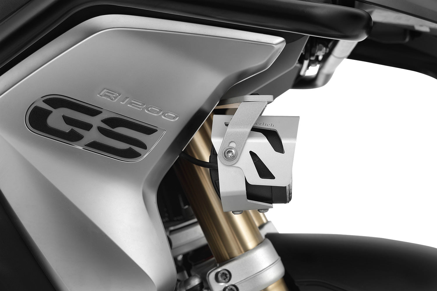 Wunderlich LED Additional Head Light Aton | Black | BMW R 1250 GS - Pyramid Motorcycle Accessories