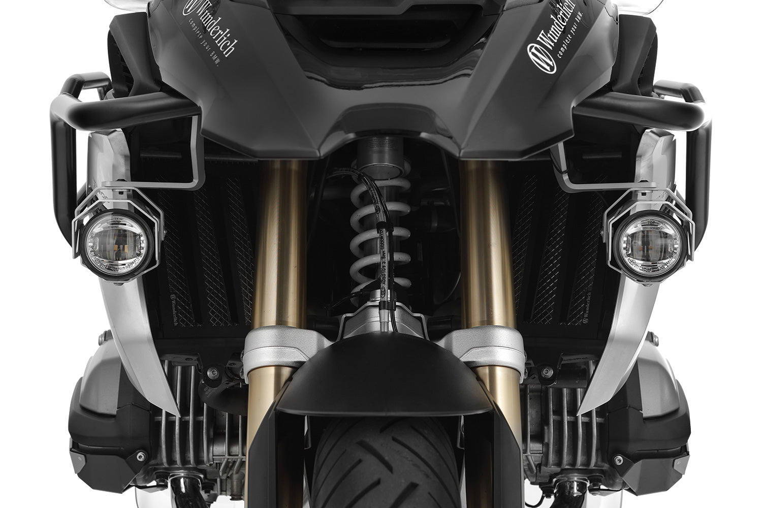 Wunderlich LED Additional Head Light Aton | Black | BMW R 1250 GS - Pyramid Motorcycle Accessories