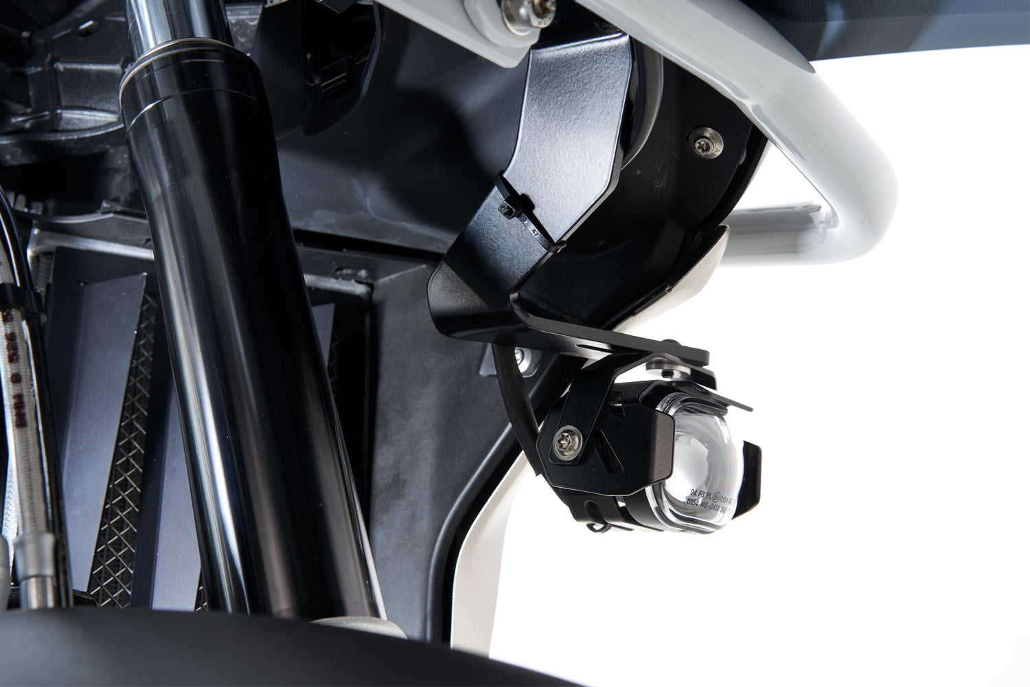 Wunderlich Microflooter LED Auxiliary Headlight | Silver | BMW R 1250 R - Pyramid Motorcycle Accessories