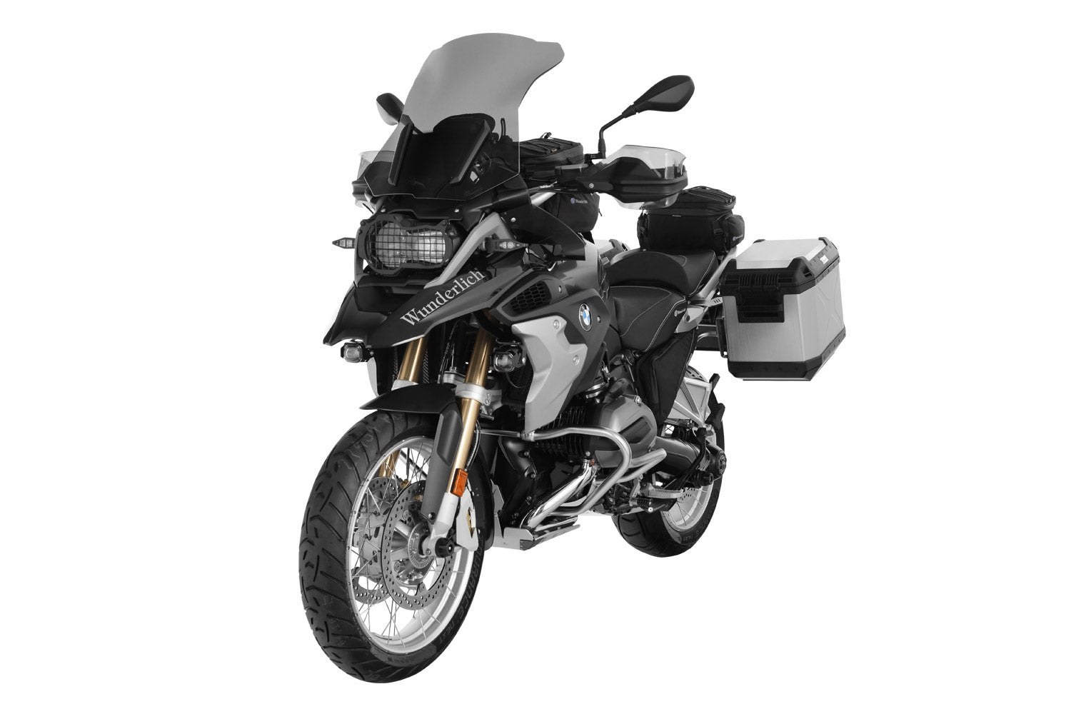 Wunderlich Microflooter LED Auxiliary Headlight | Silver | BMW R 1250 R - Pyramid Motorcycle Accessories