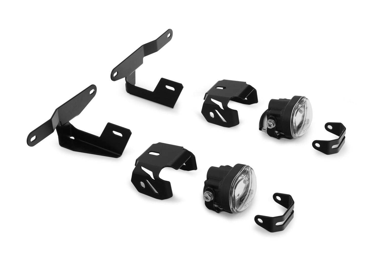 Wunderlich Microflooter LED Auxiliary Headlight For Protection Bar | Black | BMW R nineT - Pyramid Motorcycle Accessories