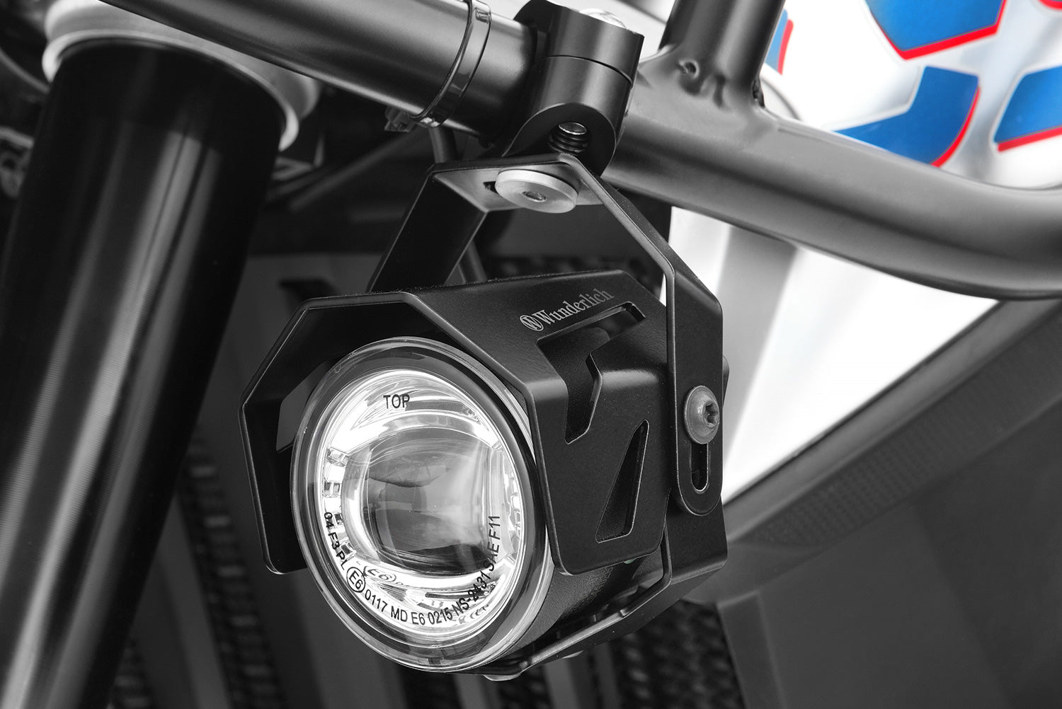 Wunderlich LED Additional Head Light Microflooter | Silver | BMW R nineT - Pyramid Motorcycle Accessories