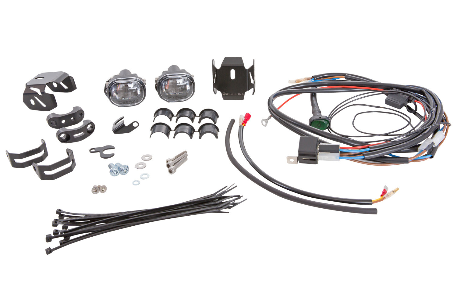 Wunderlich Microflooter LED Auxiliary Headlight | Black | BMW S 1000 XR - Pyramid Motorcycle Accessories