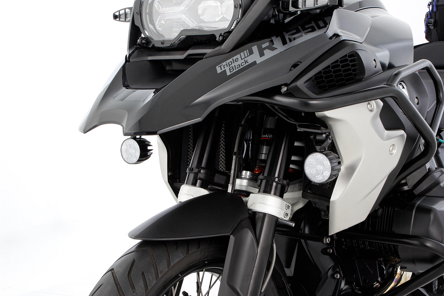 Wunderlich Edition Dayron Integrated LED Daytime Running Light System | Black - Pyramid Motorcycle Accessories