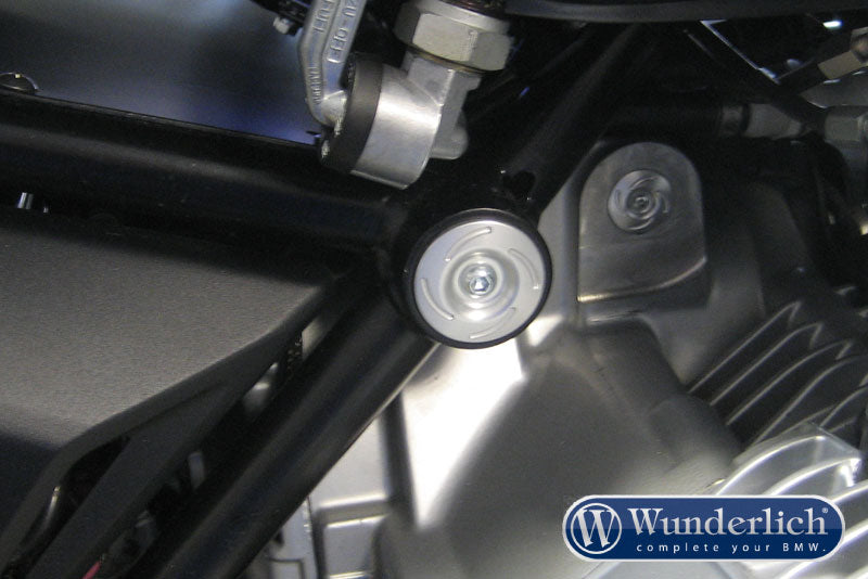 Wunderlich Caps For Tail Frame Mounting Paralever Strut | Silver - Pyramid Motorcycle Accessories