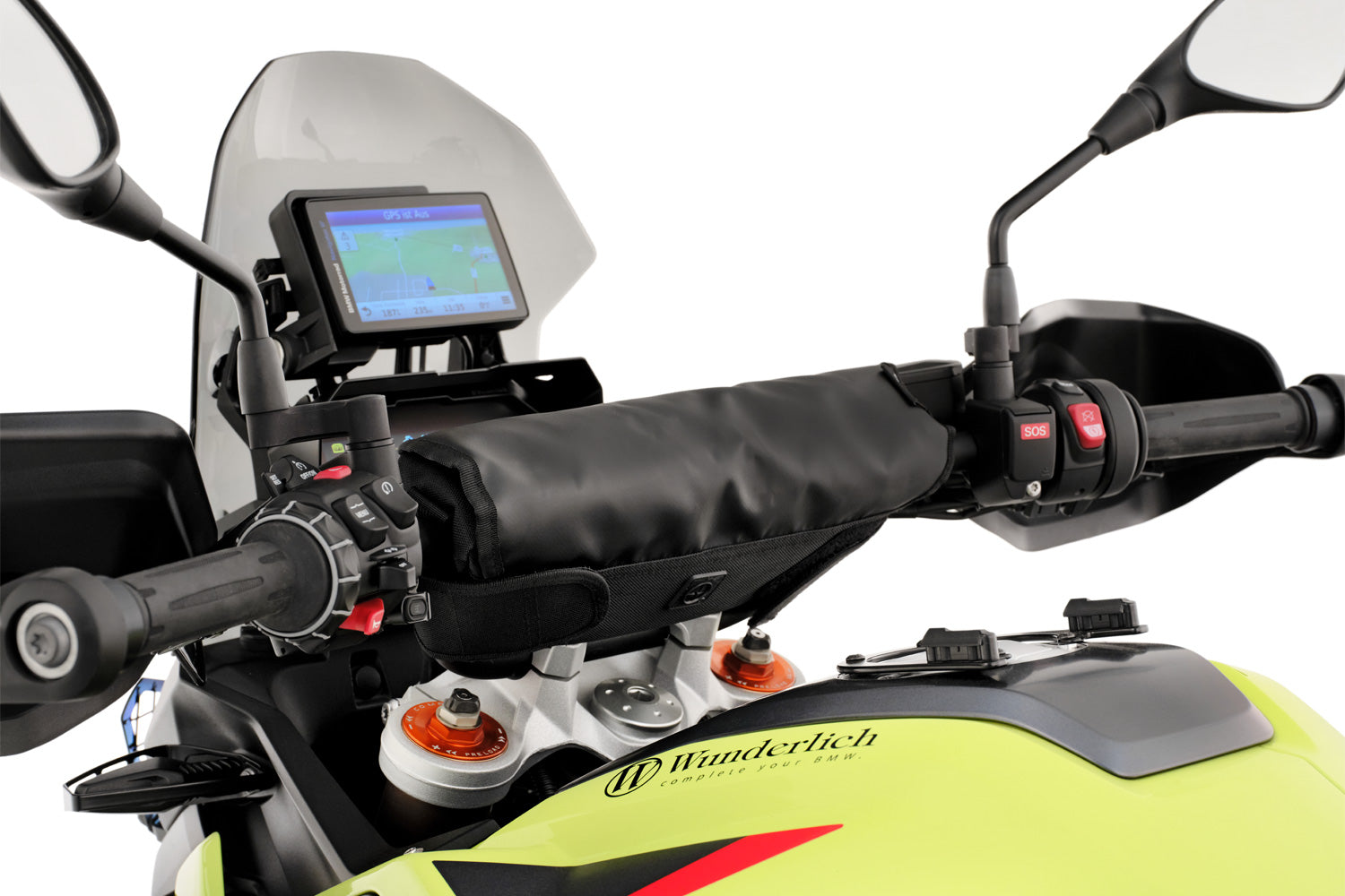 Wunderlich Handlebar Bar Bag Waterproof | Black | BMW R nineT - Pyramid Motorcycle Accessories