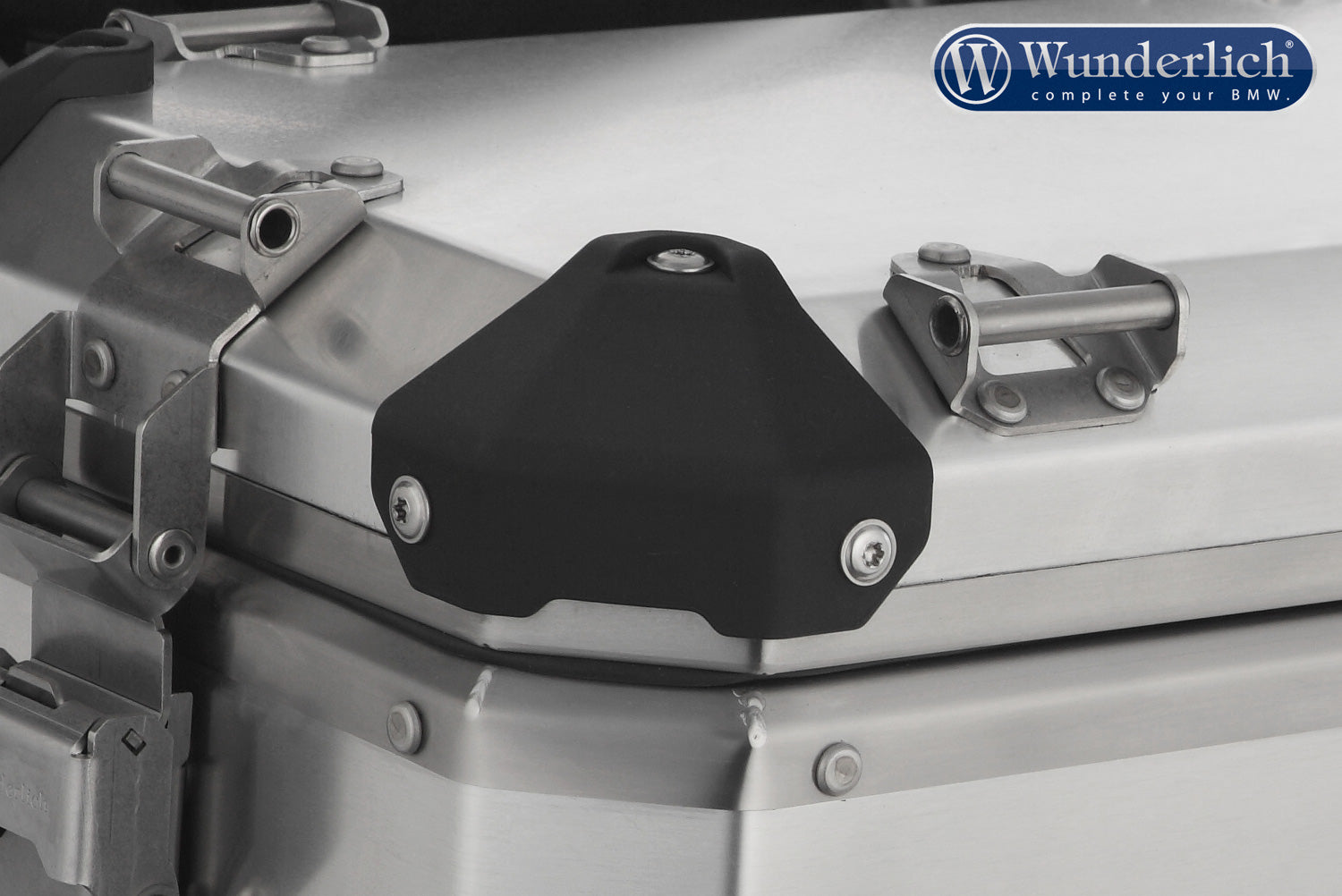 Wunderlich Cover Caps For Case Carrier Set | Black - Pyramid Motorcycle Accessories