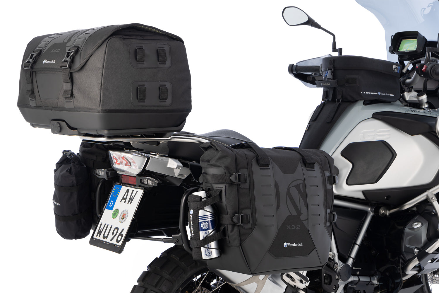 Wunderlich Luggage Carrier X-Rack Light R 1250 GS | Black - Pyramid Motorcycle Accessories