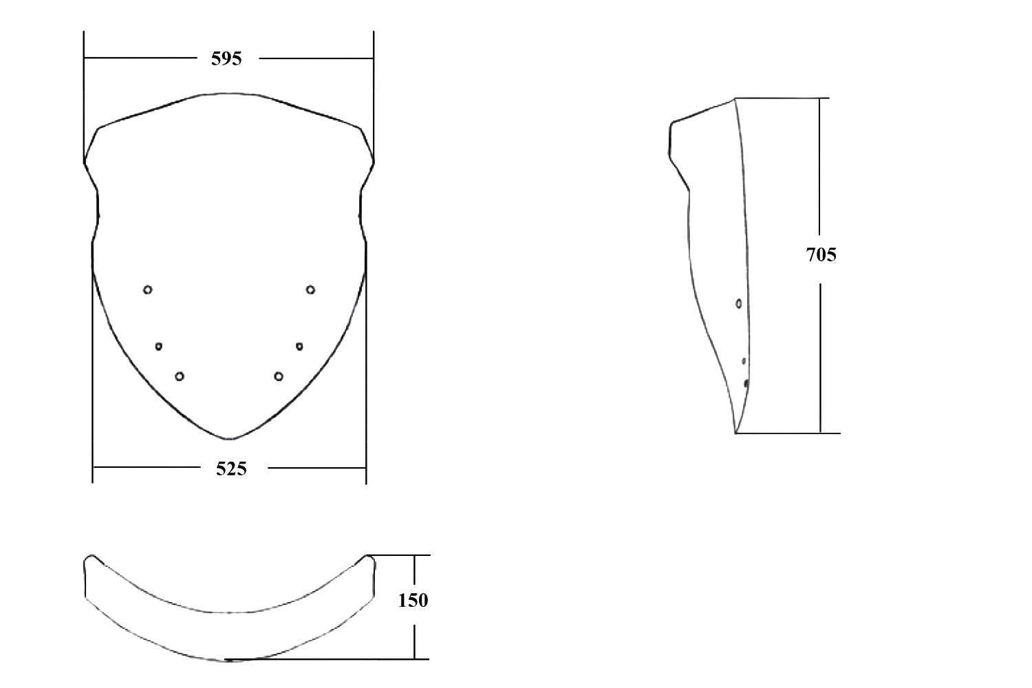 Wunderlich Windshield Marathon Models with ACC | Clear | BMW R 1300 GS - Pyramid Motorcycle Accessories