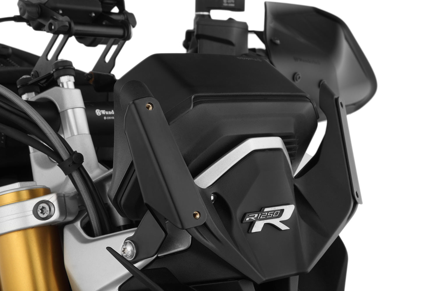 Wunderlich Windshield Reinforcement | Black - Pyramid Motorcycle Accessories
