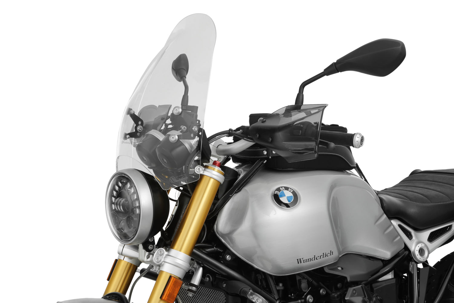 Wunderlich Touring Windshield 70th-Roadster | Clear | BMW R nineT - Pyramid Motorcycle Accessories