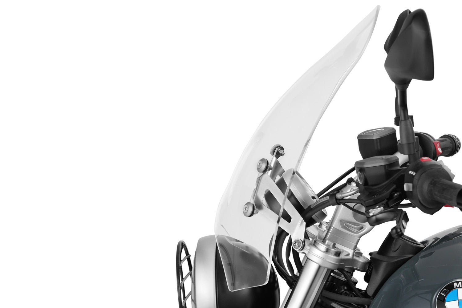 Wunderlich Touring Screen 70th-Roadster | Clear | BMW R nineT - Pyramid Motorcycle Accessories
