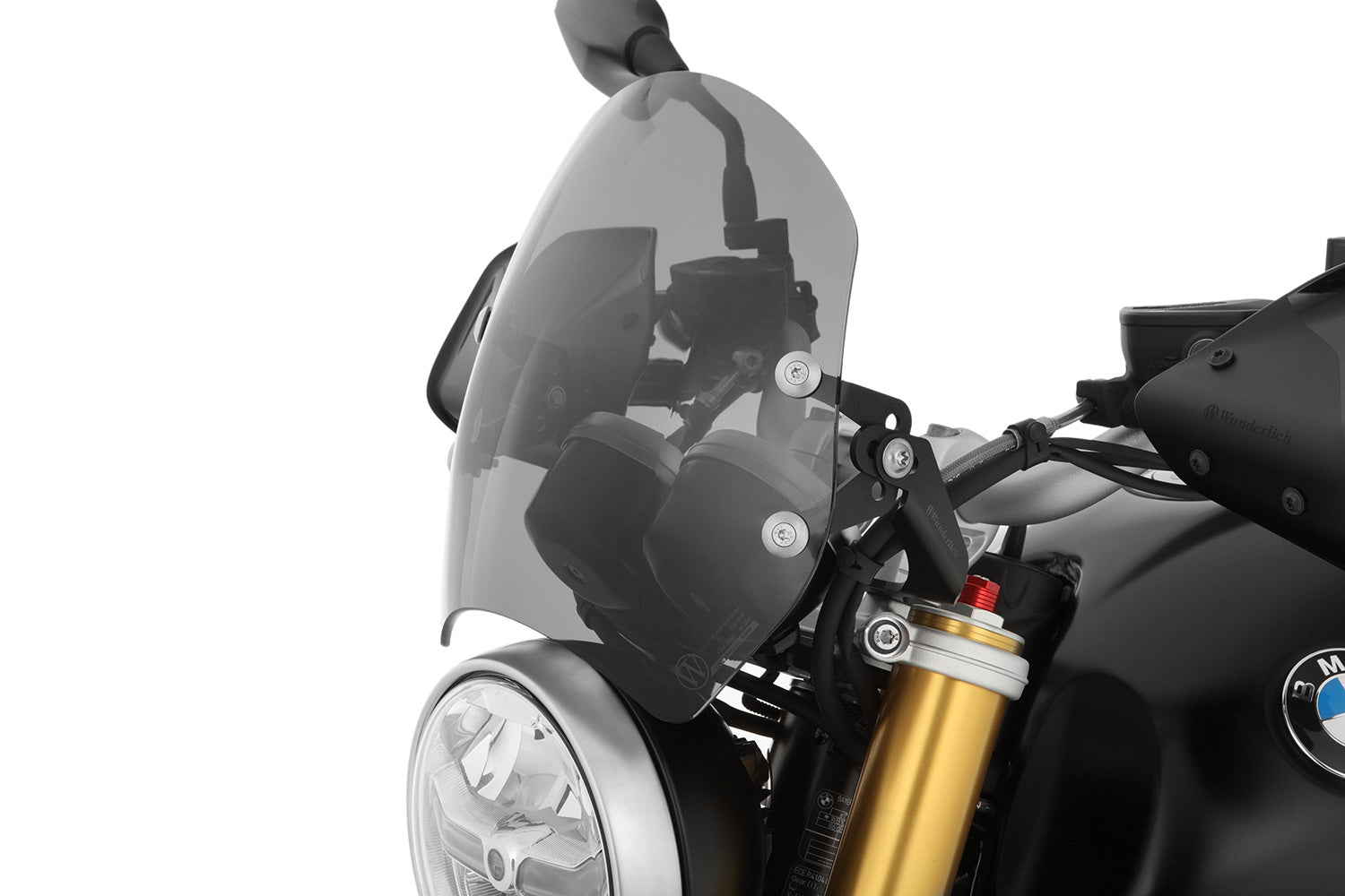 Wunderlich Sport Windshield Speed Short | Light Smoke | BMW R nineT Scrambler - Pyramid Motorcycle Accessories
