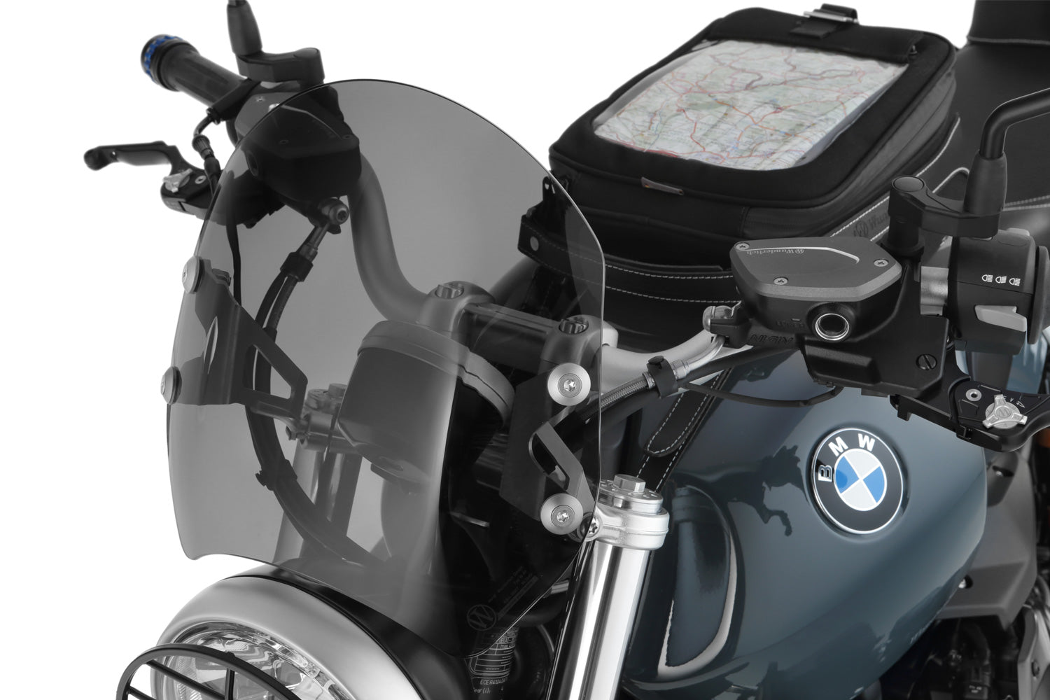 Wunderlich Sport Windshield Speed Short | Light Smoke | BMW R nineT Scrambler - Pyramid Motorcycle Accessories