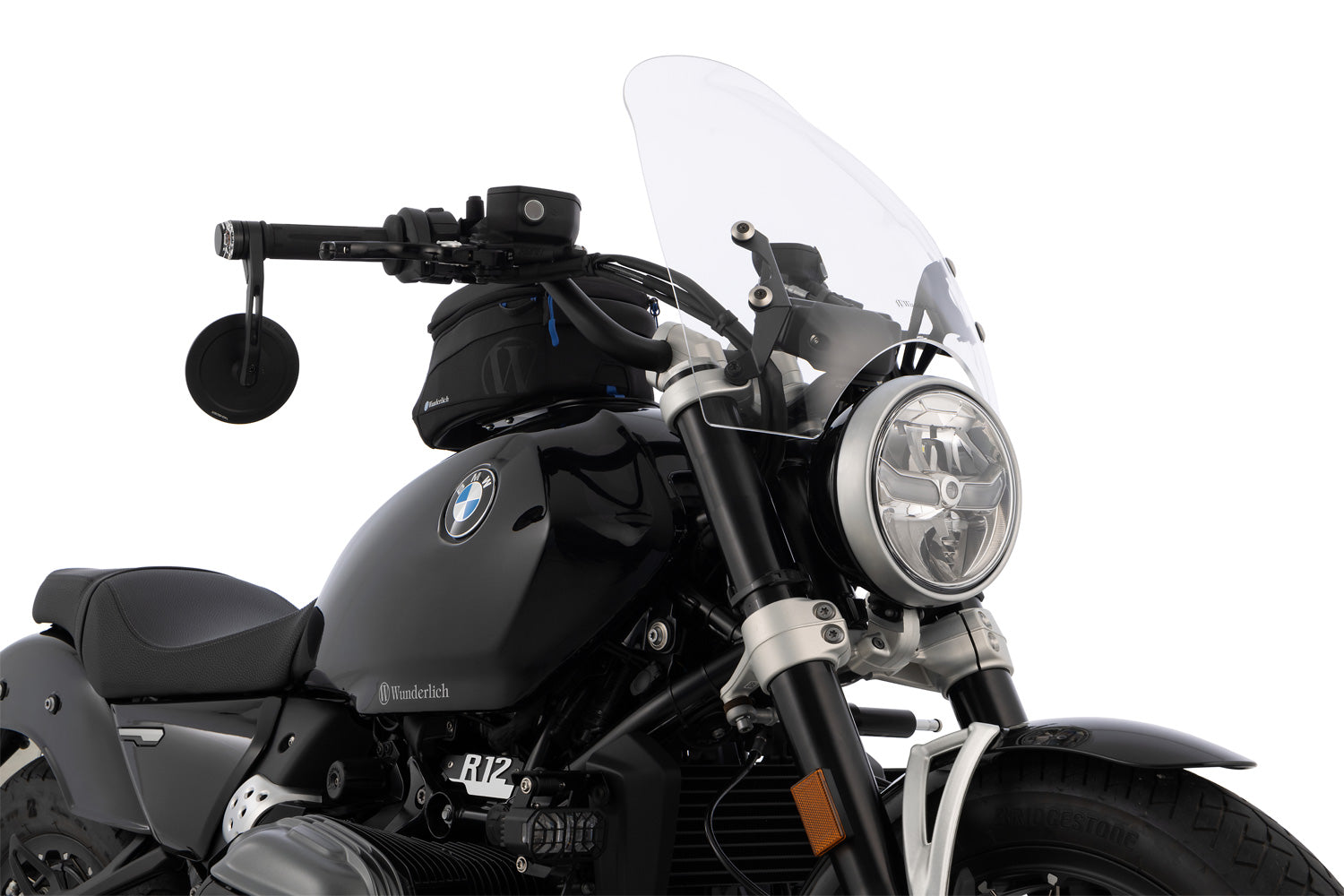 Wunderlich Touring Windshield 70th-Roadster | Light Smoke | BMW R 12 - Pyramid Motorcycle Accessories