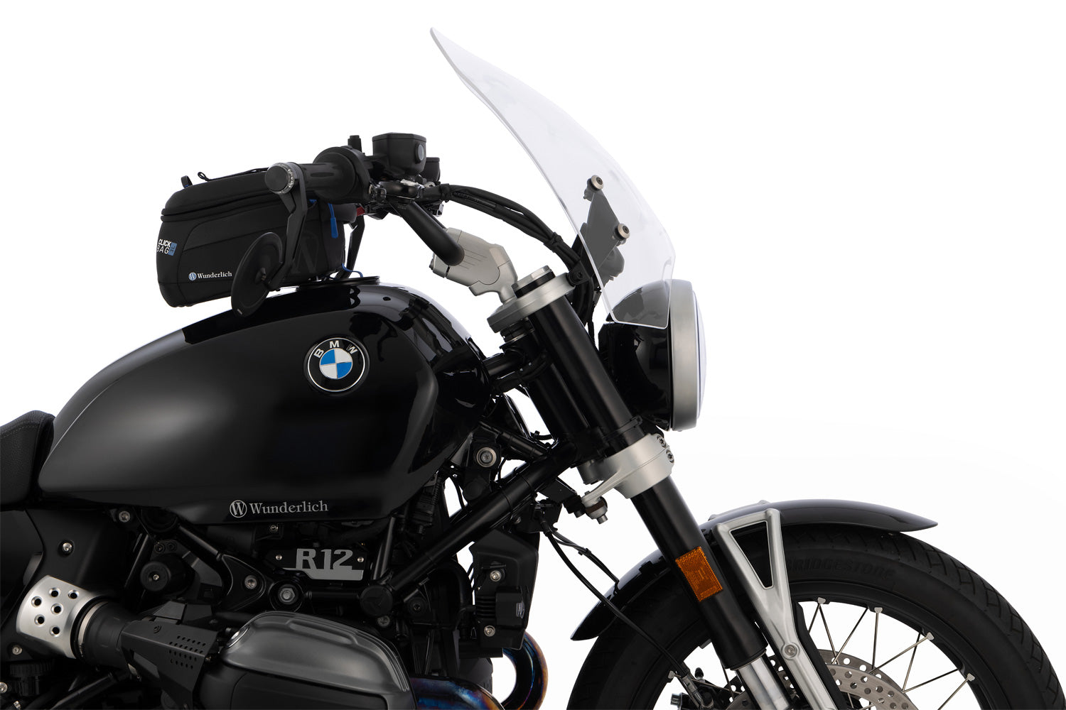 Wunderlich Touring Windshield 70th-Roadster | Light Smoke | BMW R 12 - Pyramid Motorcycle Accessories