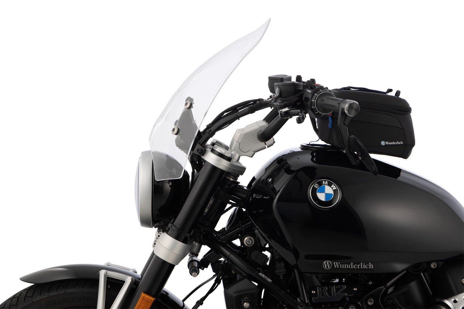 Wunderlich Touring Windshield 70th-Roadster | Light Smoke | BMW R 12 - Pyramid Motorcycle Accessories