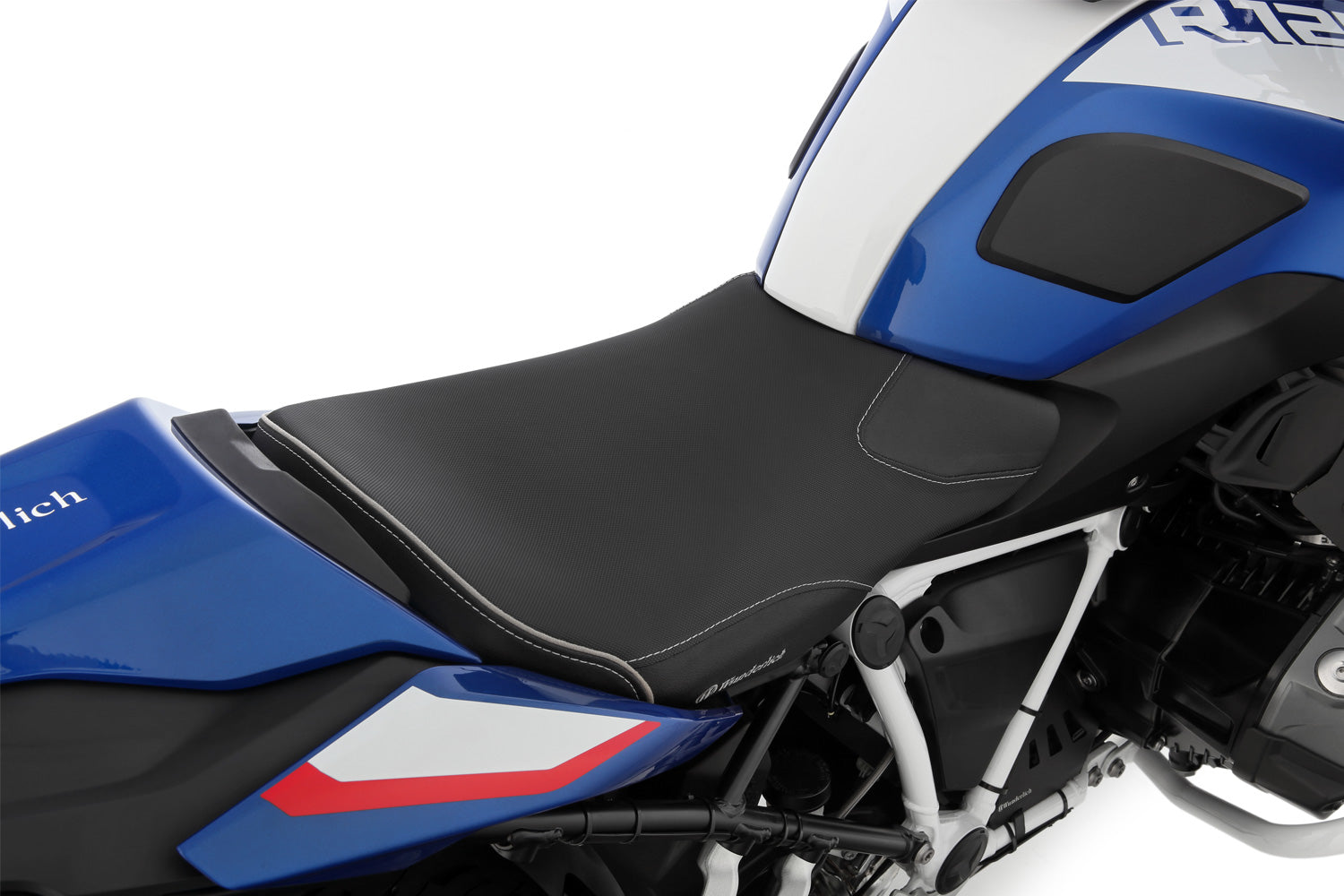 Wunderlich Rider Seat Aktivkomfort with Aftermarket Heating High | Black | BMW R 1250 RΒ -Β Β Pyramid Motorcycle Accessories