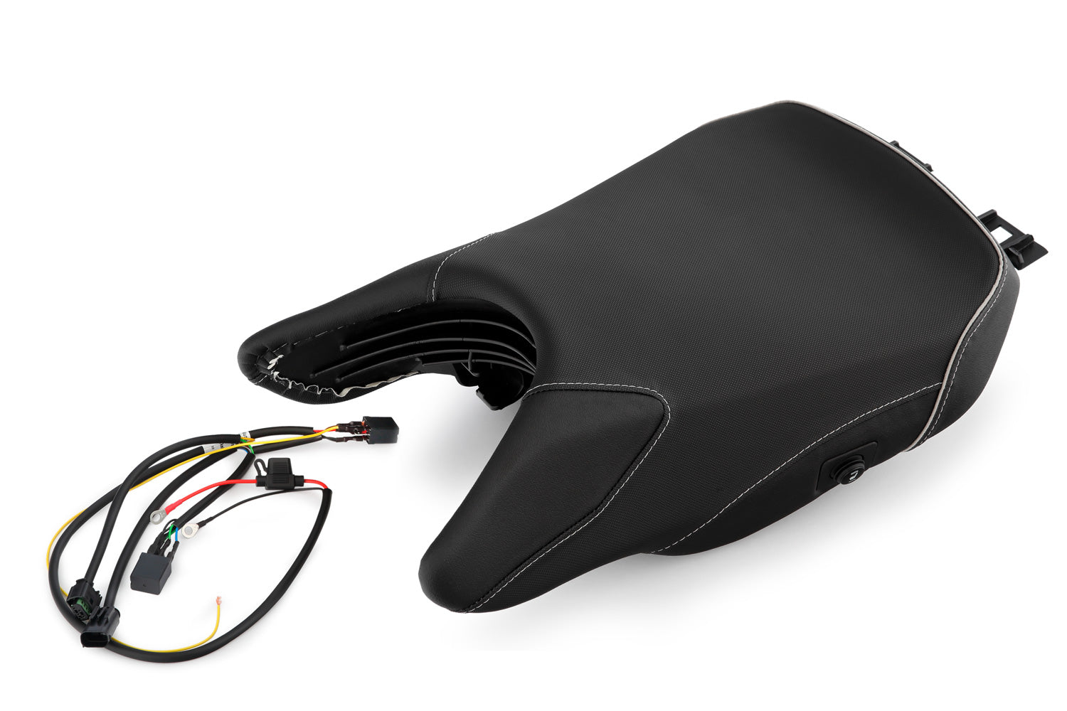 Wunderlich Rider Seat Aktivkomfort with Aftermarket Heating High | Black | BMW R 1250 GS Adventure - Pyramid Motorcycle Accessories