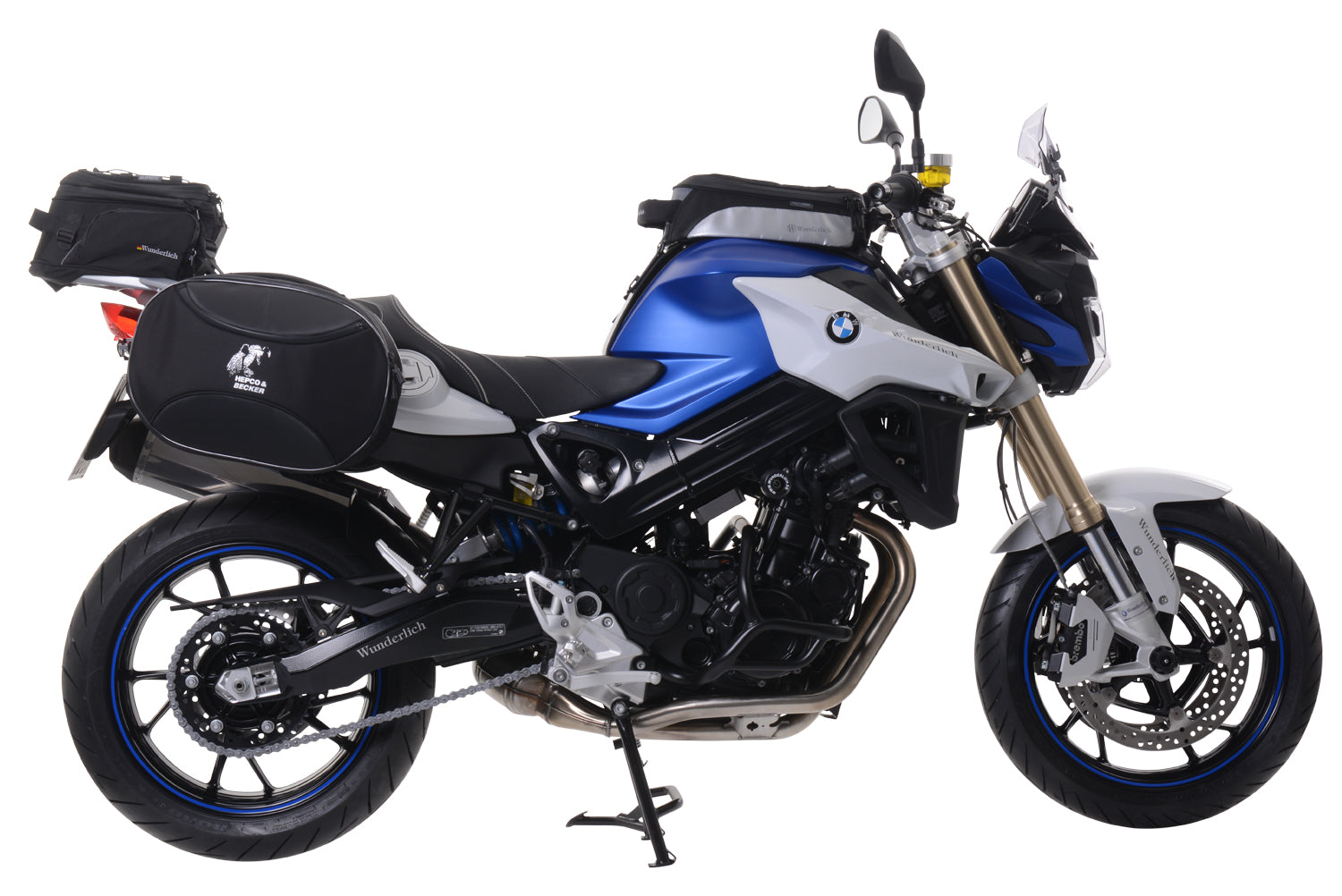 Wunderlich Handlebar Risers Ergo Pro with Navigation 40mm | Silver | BMW F 850 GS - Pyramid Motorcycle Accessories