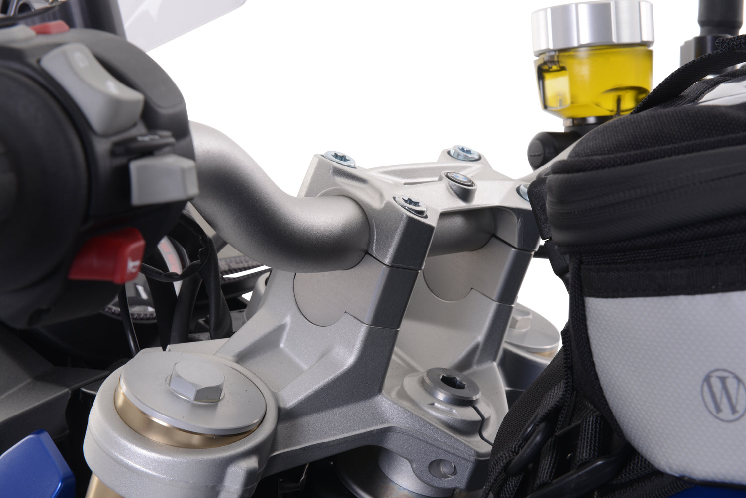 Wunderlich Handlebar Risers 25 mm | Silver | BMW R 1200 R - Pyramid Motorcycle Accessories