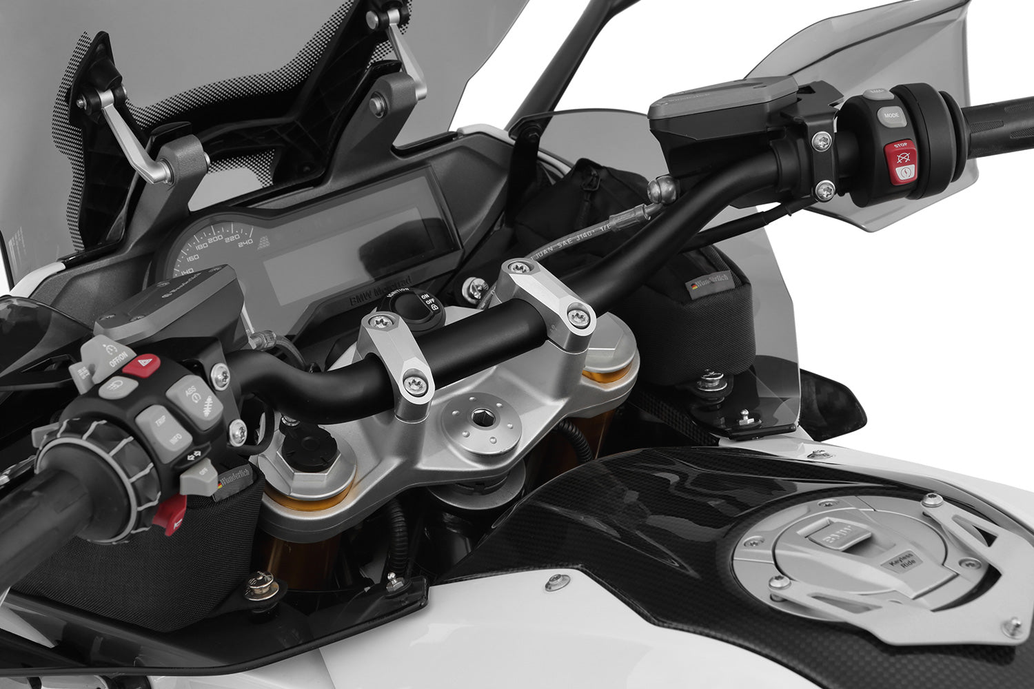Wunderlich Handlebar Conversion | Silver | BMW R 1200 RS - Pyramid Motorcycle Accessories