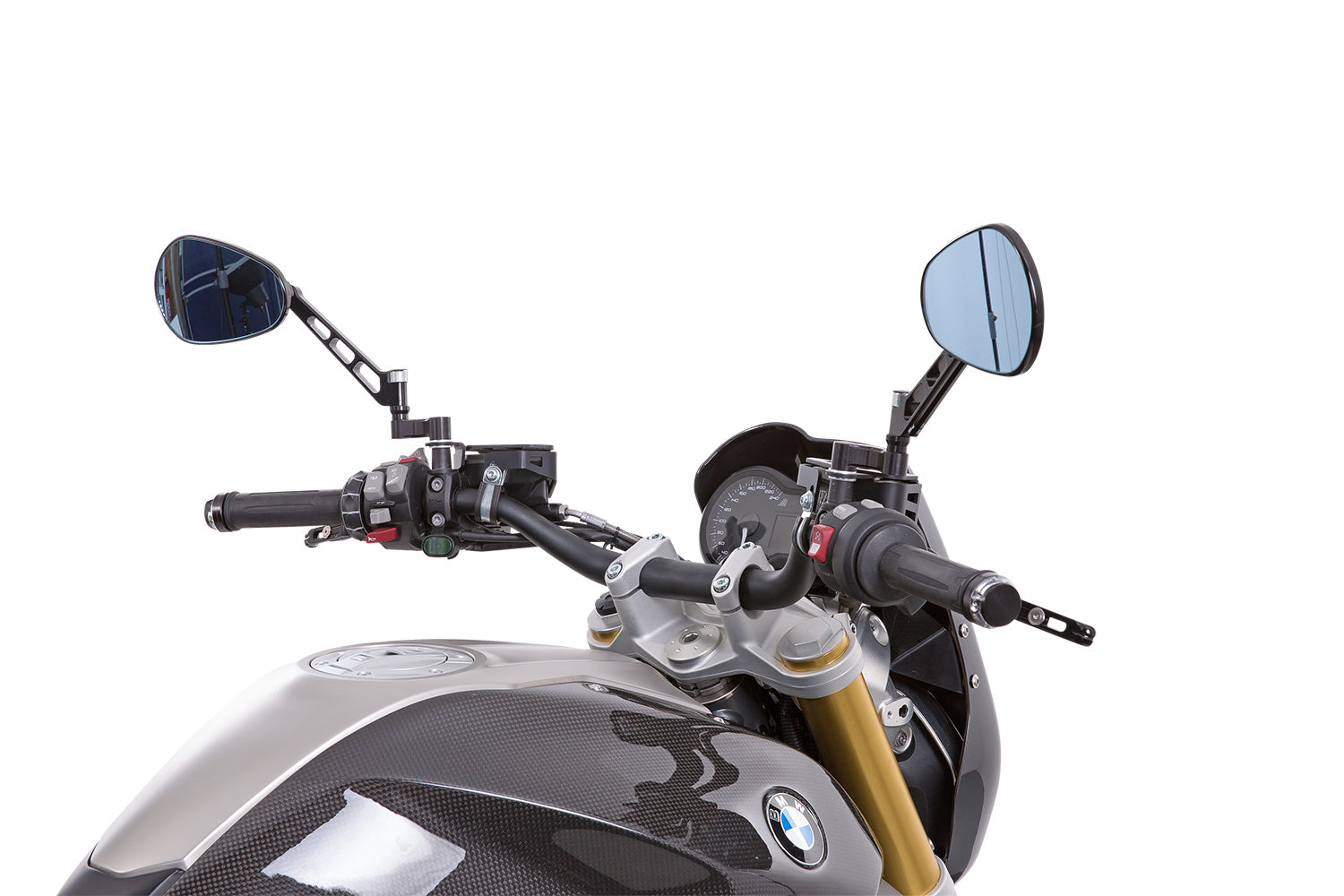 Wunderlich Tube-style Handlebar Pre-drilled | Black - Pyramid Motorcycle Accessories