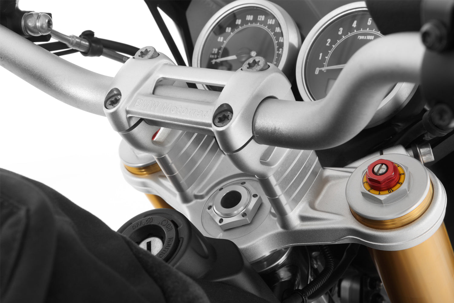 Wunderlich Handlebar Riser Ergo 20mm | Silver | BMW F 650 GS - Pyramid Motorcycle Accessories