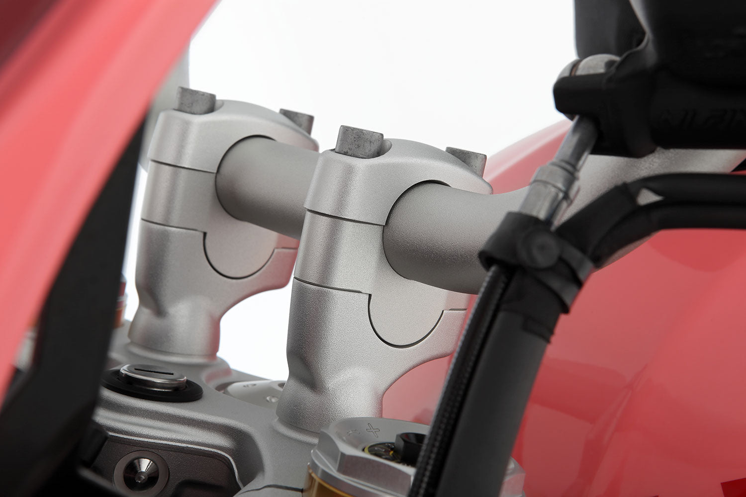 Wunderlich Handlebar Riser Ergo 41mm | Silver | BMW R 12 - Pyramid Motorcycle Accessories