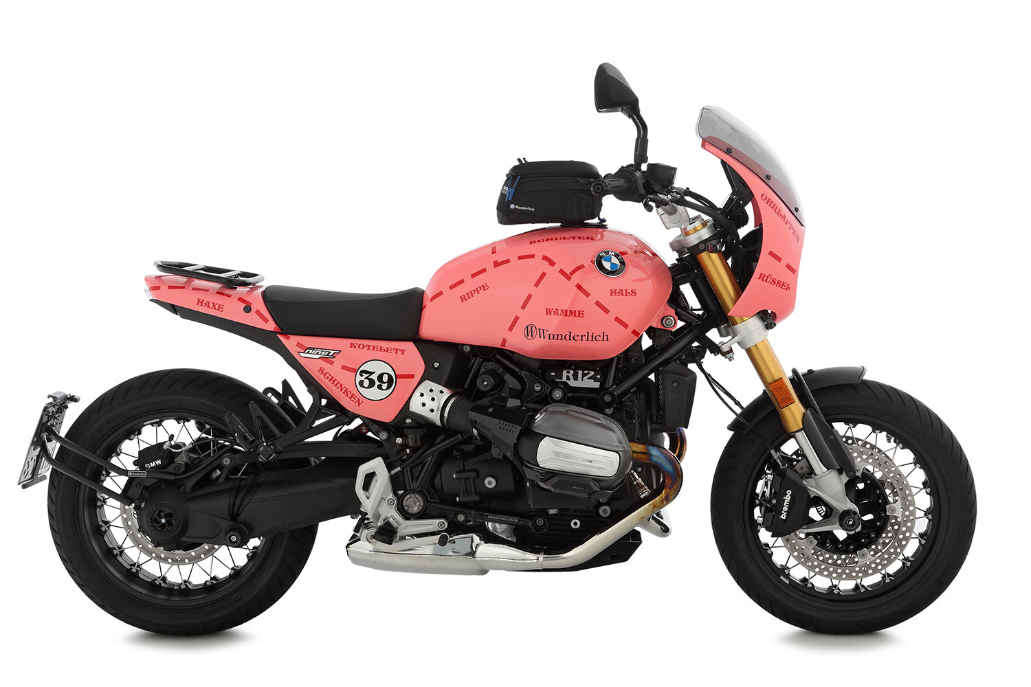 Wunderlich Handlebar Riser Ergo 41mm | Silver | BMW R 12 - Pyramid Motorcycle Accessories