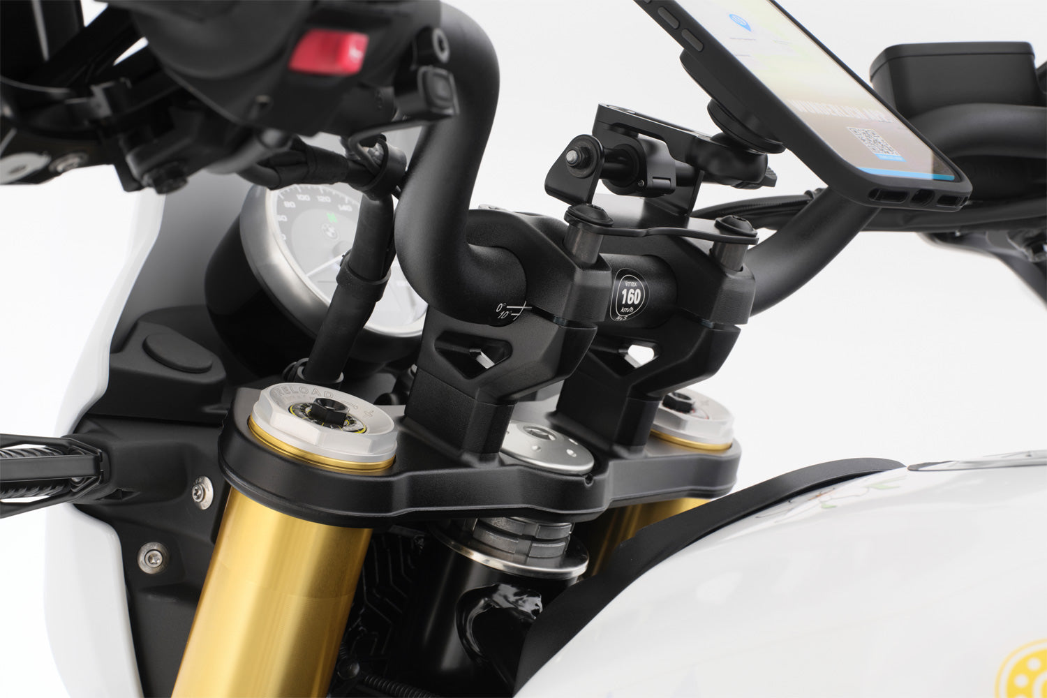 Wunderlich Handlebar Riser Ergo 20mm | Silver | BMW R 12 G/S - Pyramid Motorcycle Accessories