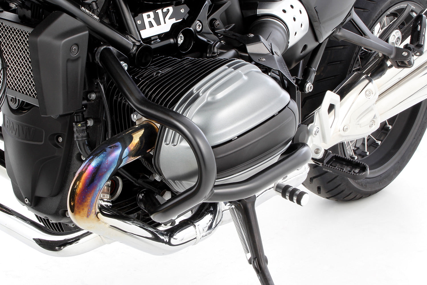 Wunderlich Engine Protection Bar Guard | BMW R12 | Black - Pyramid Motorcycle Accessories