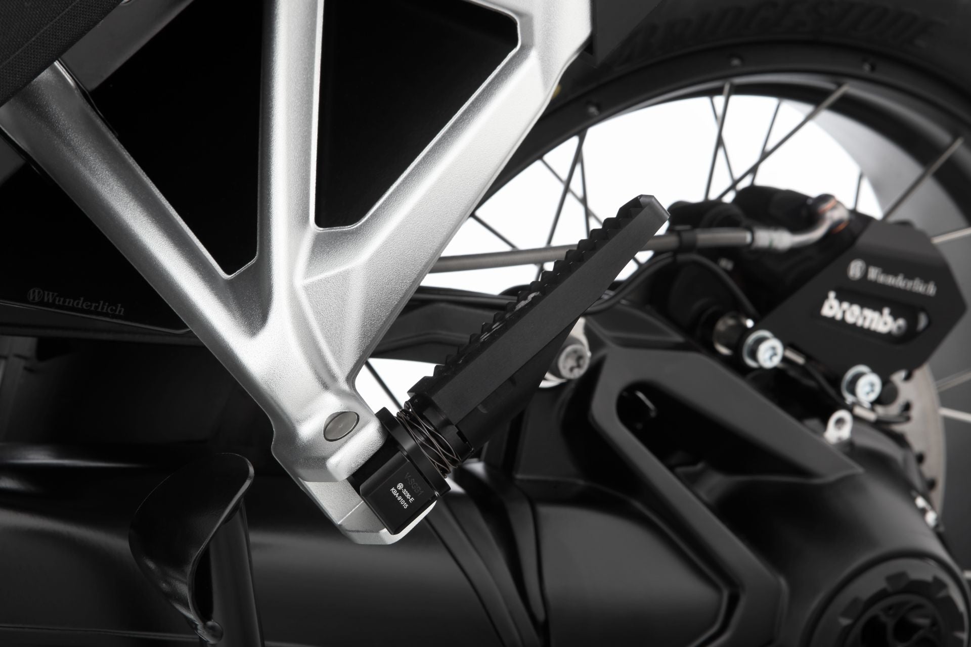 Wunderlich Vario Joint Passenger Evo1 Pair | Silver | BMW R 1200 GS - Pyramid Motorcycle Accessories