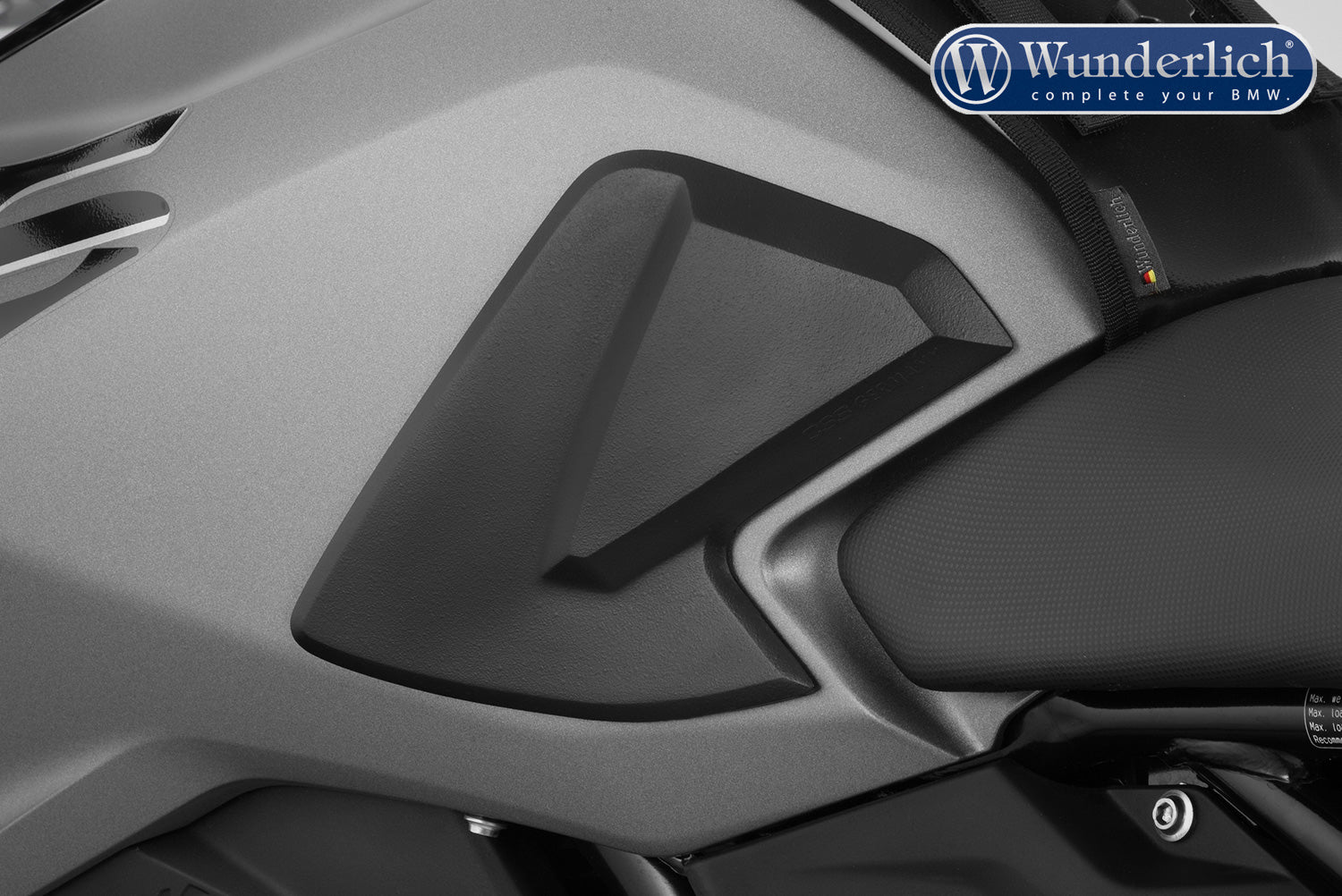 Wunderlich Tank Pad Set 5 Pieces | Black | BMW R 1250 RT - Pyramid Motorcycle Accessories