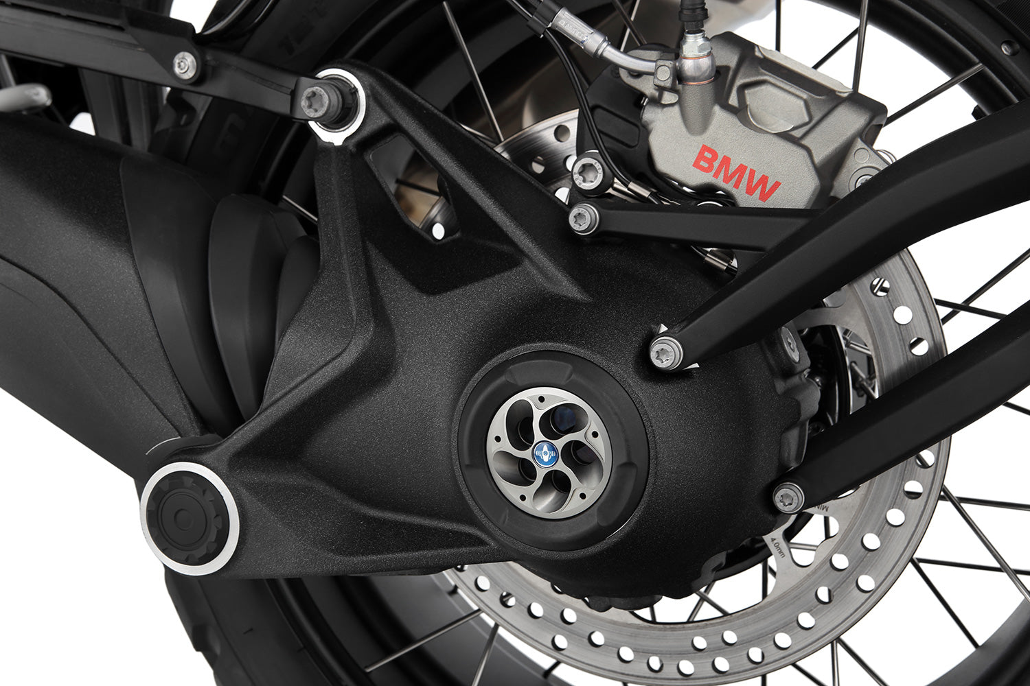 Wunderlich Hub Cover Tornado | Titanium | BMW R 1250 RT - Pyramid Motorcycle Accessories